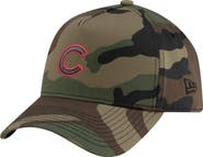 New Era Men's New Era Camo Chicago Cubs Woodland Team Pop 9FORTY A-Frame Adjustable Hat