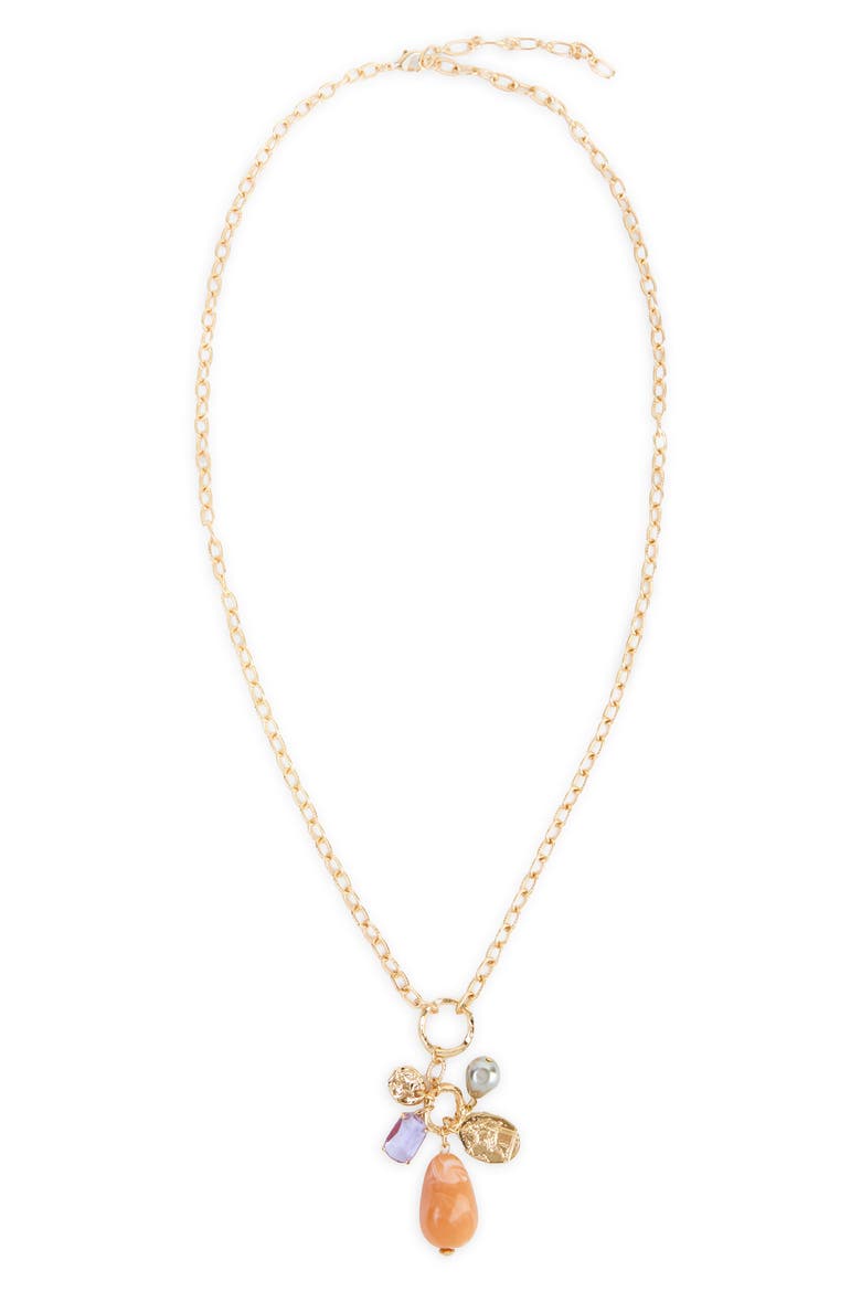 Charm Pendant Necklace, Alternate, color, GOLD