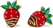 Girls Crew Chocolate Strawberry Stud Earrings