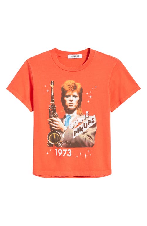 Daydreamer David Bowie 1973 'pin Ups' Graphic T-shirt In Radiant Watermelon