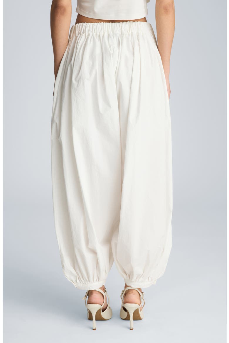 Pull-On Balloon Pants, Alternate, color, PURE WHITE