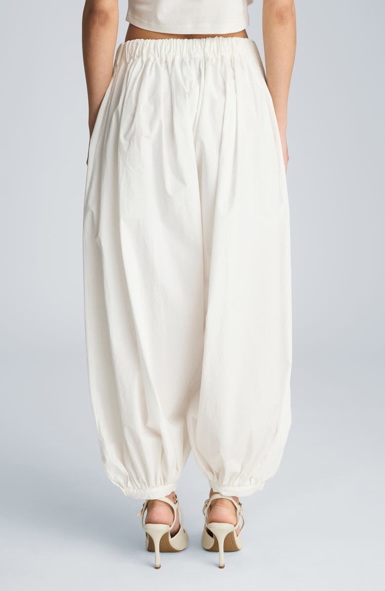 Kenneth Cole Pull-On Balloon Pants, Alternate, color, Pure White