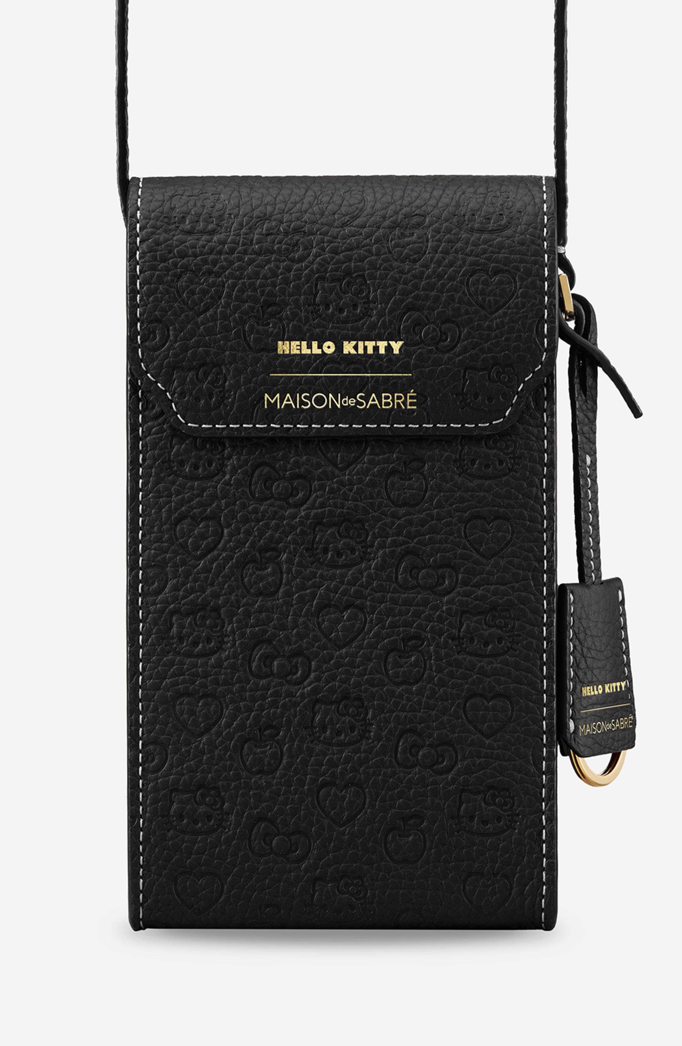 MAISON de SABRÉ Leather Phone Pouch, Main, color, 