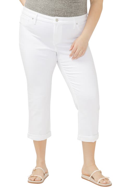 Elyse Curvy Mid Rise Capri Jeans (Plus)