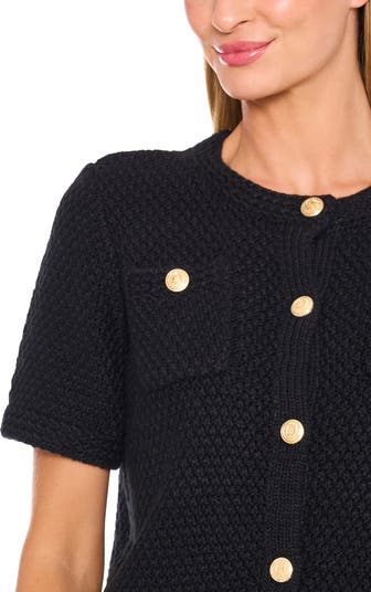 ニット・セーター IONSEOUL Berry boucle short sleeve cardigan JE1107 Long Sleeve Cardigan – Calle Del Mar