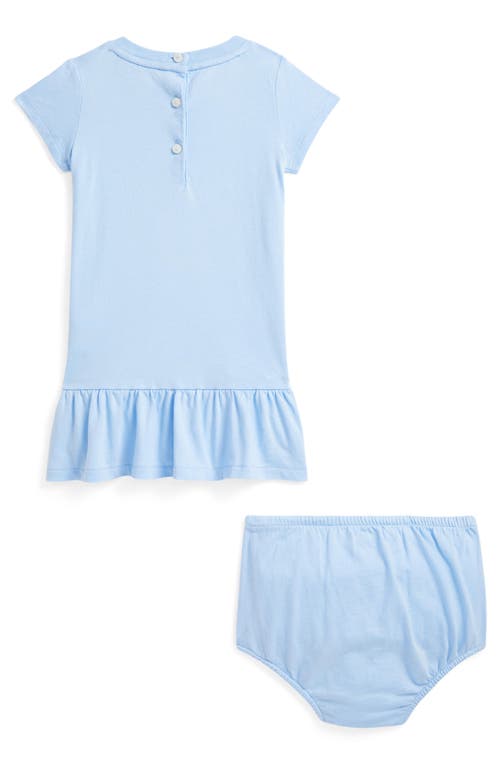 Polo Ralph Lauren Ralph Lauren Cotton Graphic Dress & Bloomers In Office Blue W Bath Pink Ringer