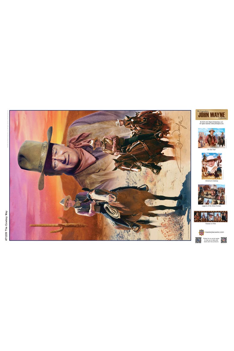 The Cowboy Way 1000 Piece Jigsaw Puzzle, Alternate, color, Multicolor