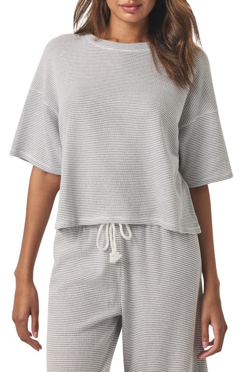 Splendid Stripe Cotton Blend Tee, Main, color, 