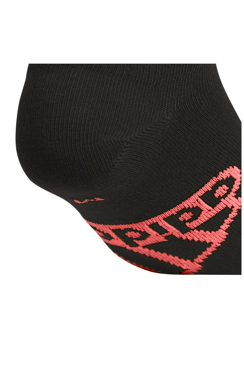 Kids' Superlite Classic 6-Pack No-Show Socks, Alternate, color, BLACK/ BRIGHT RED/ GREEN