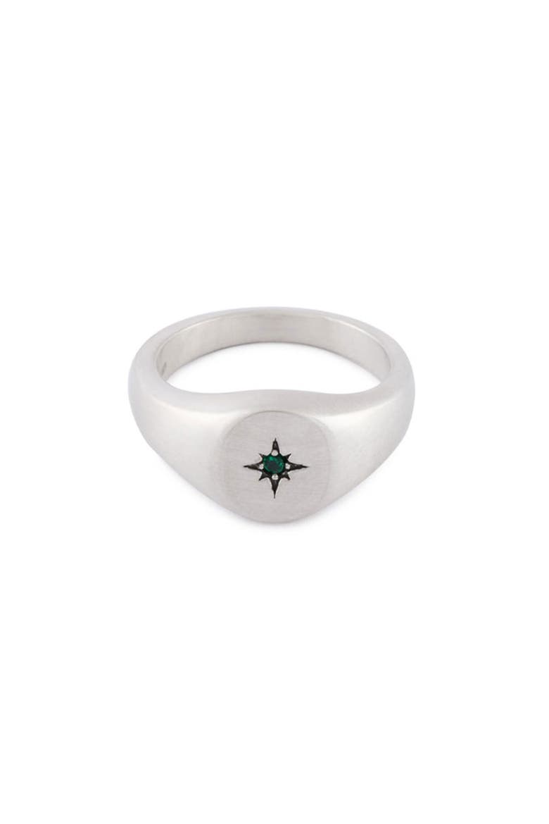 Envy Signet Ring, Main, color, SILVER