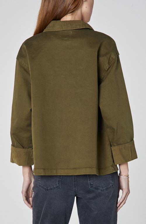 Unpublished Billie Stretch Cotton Jacket In Brown