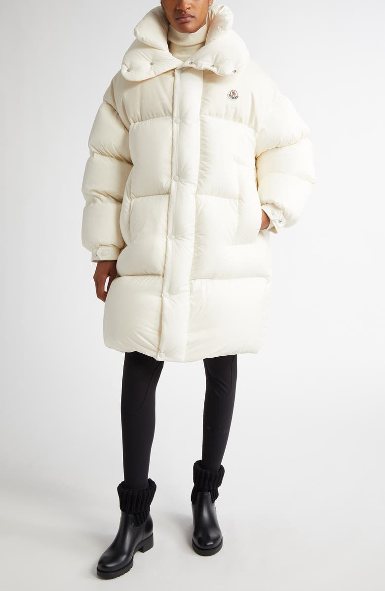 Moncler Verone Longline Down Puffer Parka, Alternate, color, 