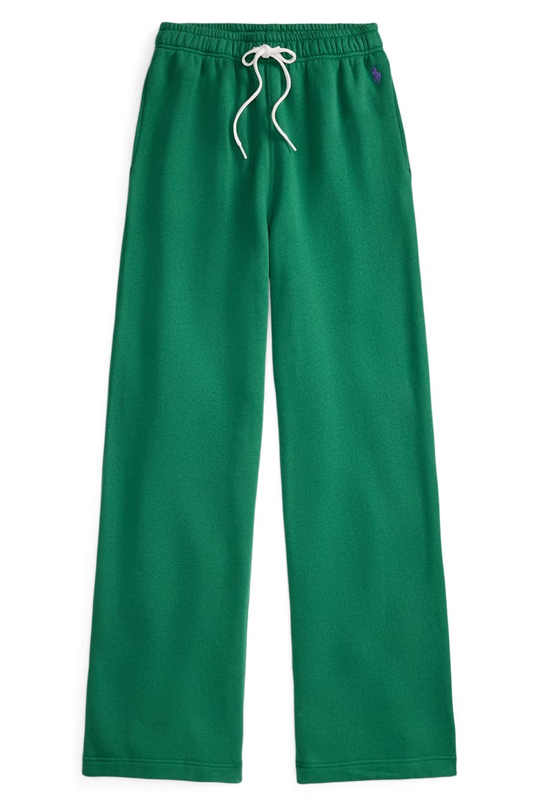 Arctic Cotton Blend Fleece Sweatpants, Alternate, color, BUSH GREEN