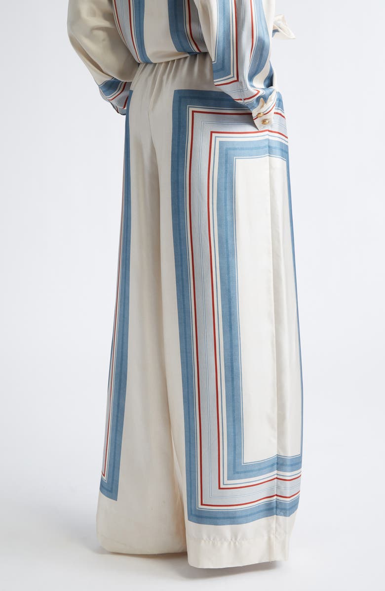 Zimmermann Stripe Silk Track Pants, Alternate, color, Ticking Stripe