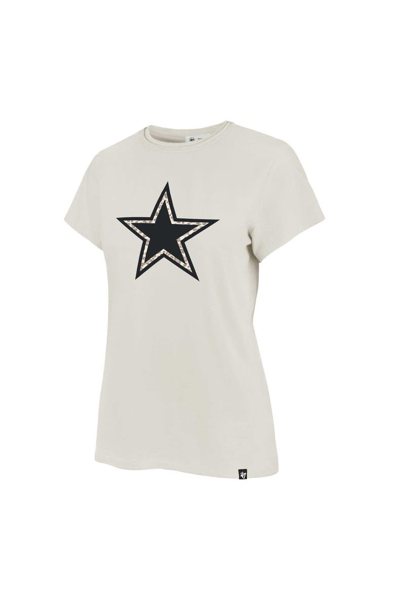 Women's '47 Cream Dallas Cowboys Panthera Frankie T-Shirt, Alternate, color, Cream