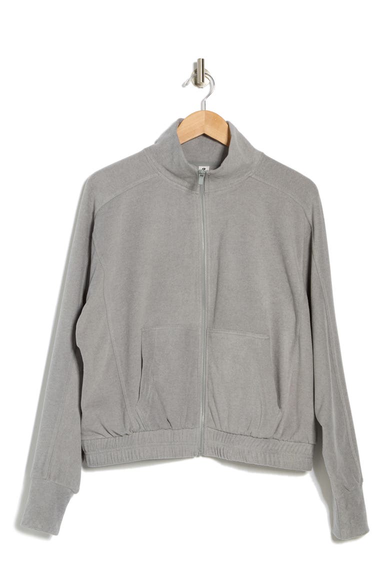 Marled Pique Muse Zip Jacket, Alternate, color, WEATHERVANE