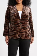 Anne Klein One-Button Notched Collar Blazer