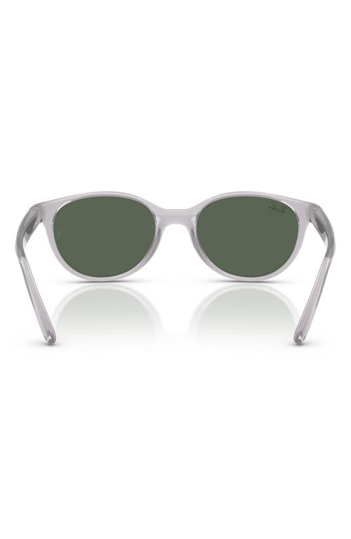 Ray Ban Ray-ban Kids' 45mm Oval Sunglasses In Transparent Grey