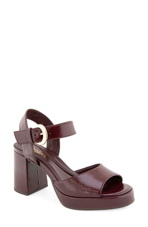 Theresa Faux Leather Platform Sandal