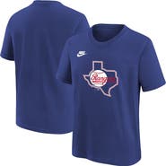 Nike Youth Nike Royal Texas Rangers Cooperstown Collection Team Logo T-Shirt