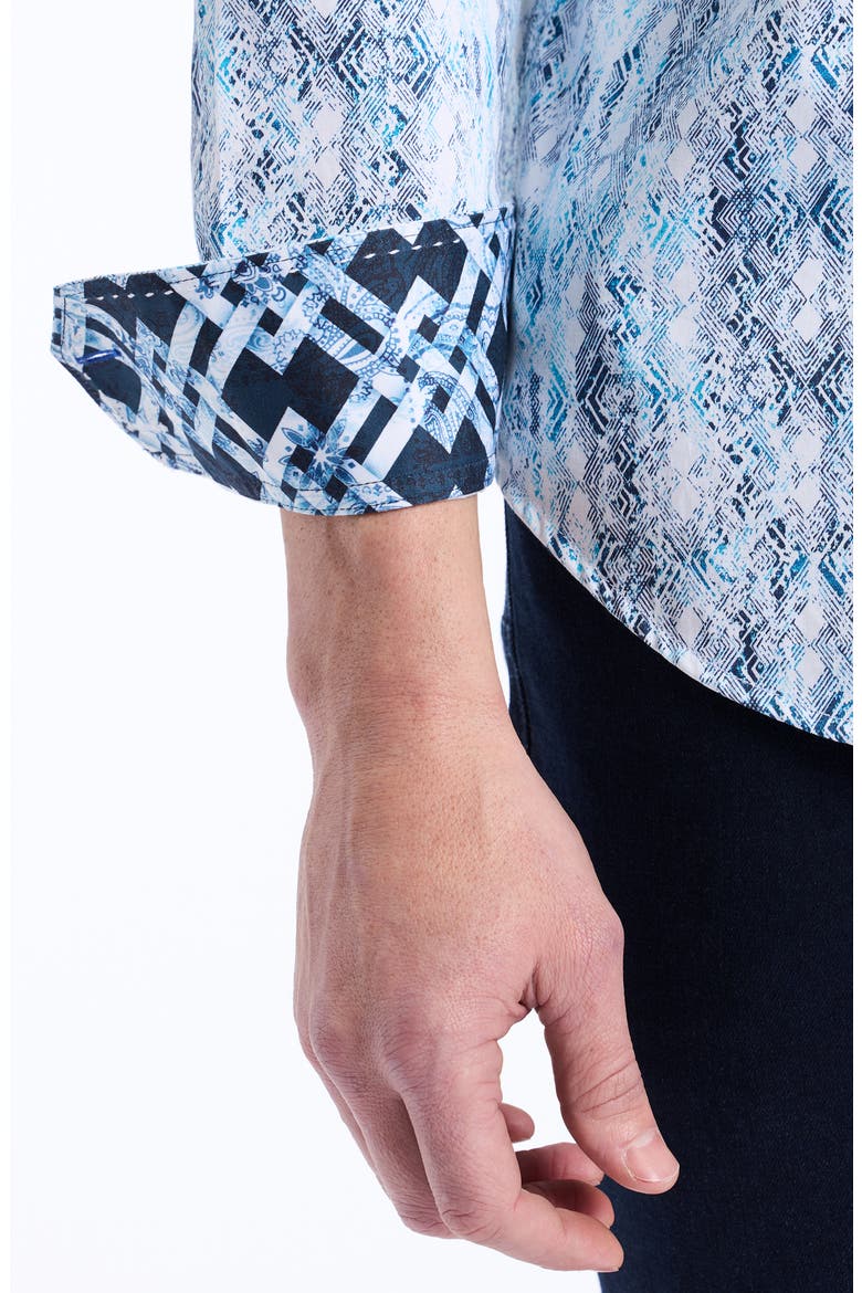 Alahmar Classic Fit Stretch Button-Up Shirt, Alternate, color, LIGHT BLUE