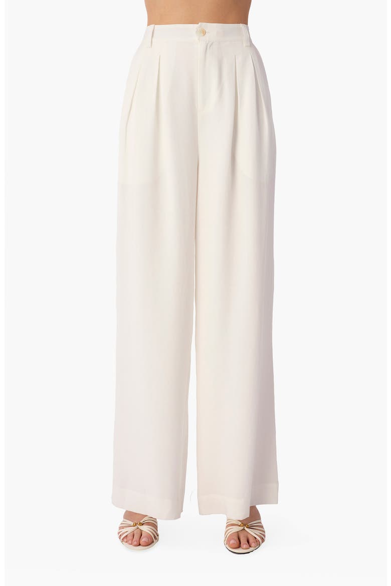 Davina Wide Leg Pants, Main, color, WHITE
