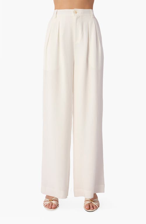 CAMI NYC Davina Wide Leg Pants in White at Nordstrom, Size Small