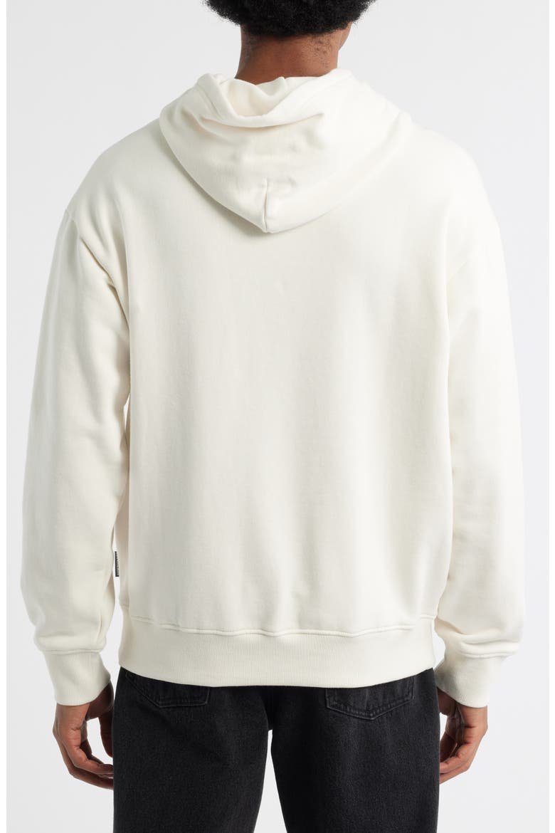 Flag Logo Cotton French Terry Graphic Hoodie, Alternate, color, ANTIQUE WHITE