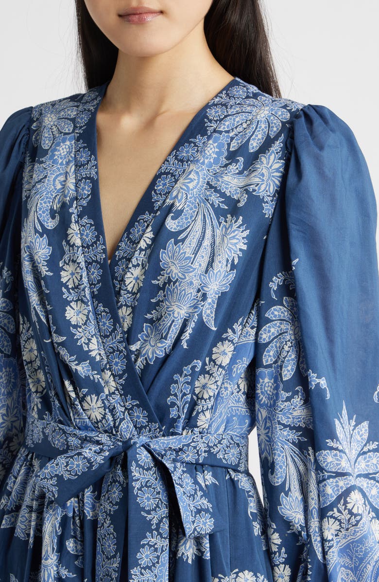 KOBI HALPERIN Kai Print Long Sleeve Midi Dress, Alternate, color, Midnight Multi