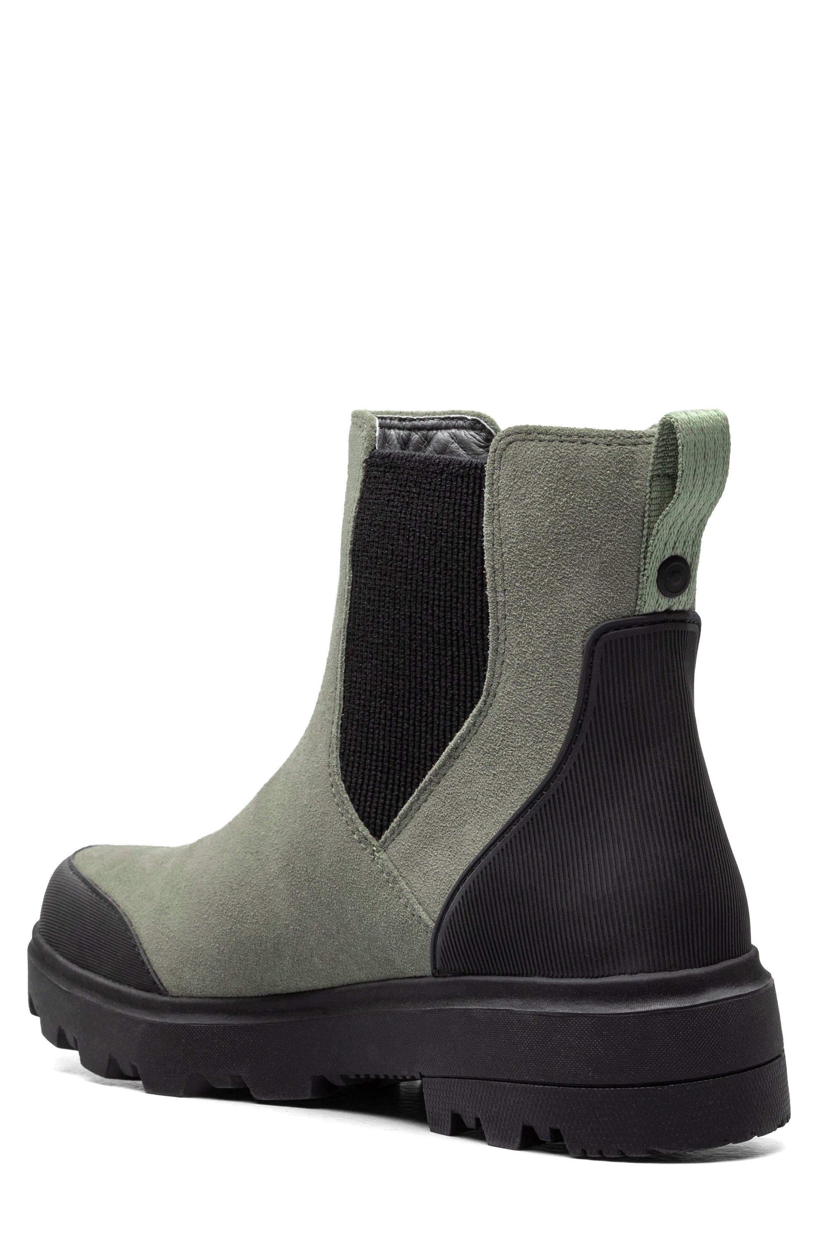 Holly Waterproof Chelsea Boot, Alternate, color, GREEN ASH