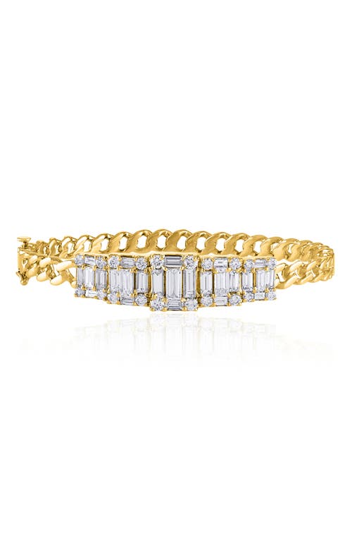 Mindi Mond Clarity 5 Cube Diamond Link Bracelet in 18K Yellow Gold  product