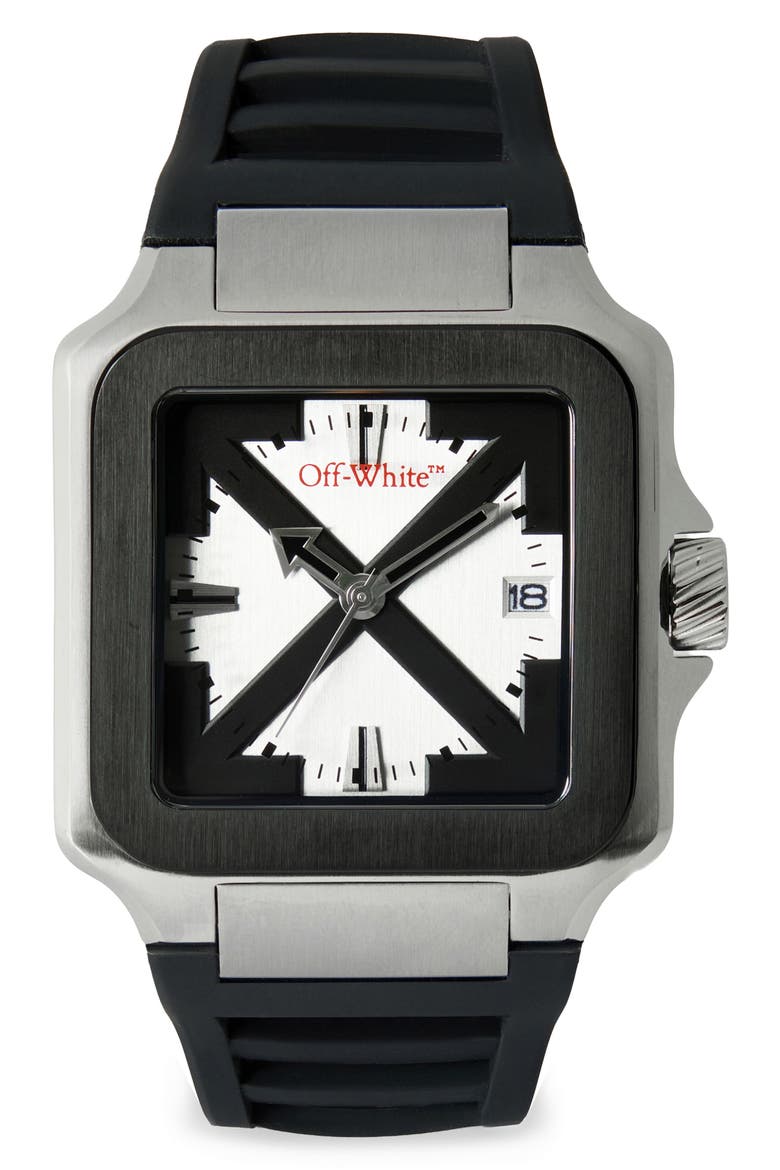 Proto Layer Quartz Watch, 38mm x 46.5mm, Main, color, STAINLESS STEEL