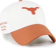 '47 Men's '47 White/Texas Orange Texas Longhorns Contemporary Basics Two Tone Clean Up Adjustable Hat