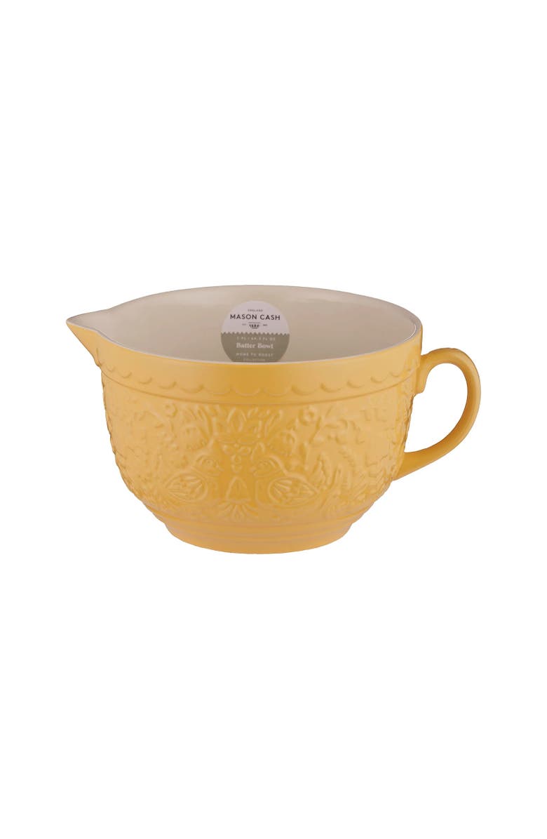 MASON CASH Home to Roost Batter Bowl, 2 Quart, Alternate, color, Ochre