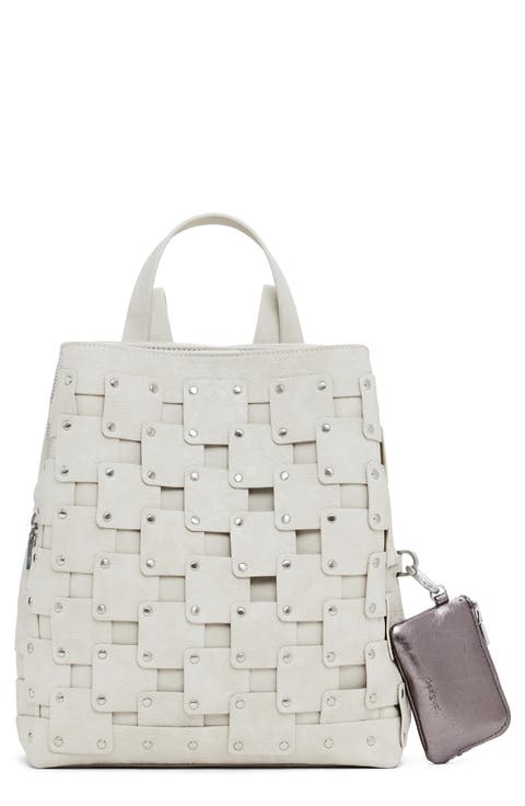 Medium Faux Leather Backpack