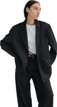 Almina Concept Oversized Double Button Blazer