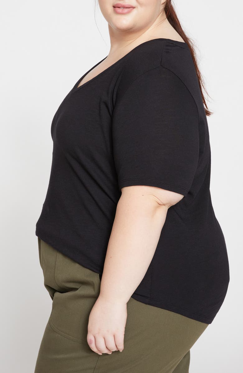 Universal Standard Light as Air V-Rex T-Shirt, Alternate, color, 