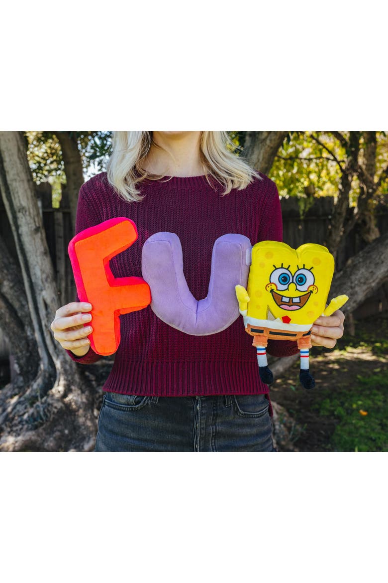 Nickelodeon SpongeBob SquarePants "FUN" 10-Inch Plush, Alternate, color, Yellow