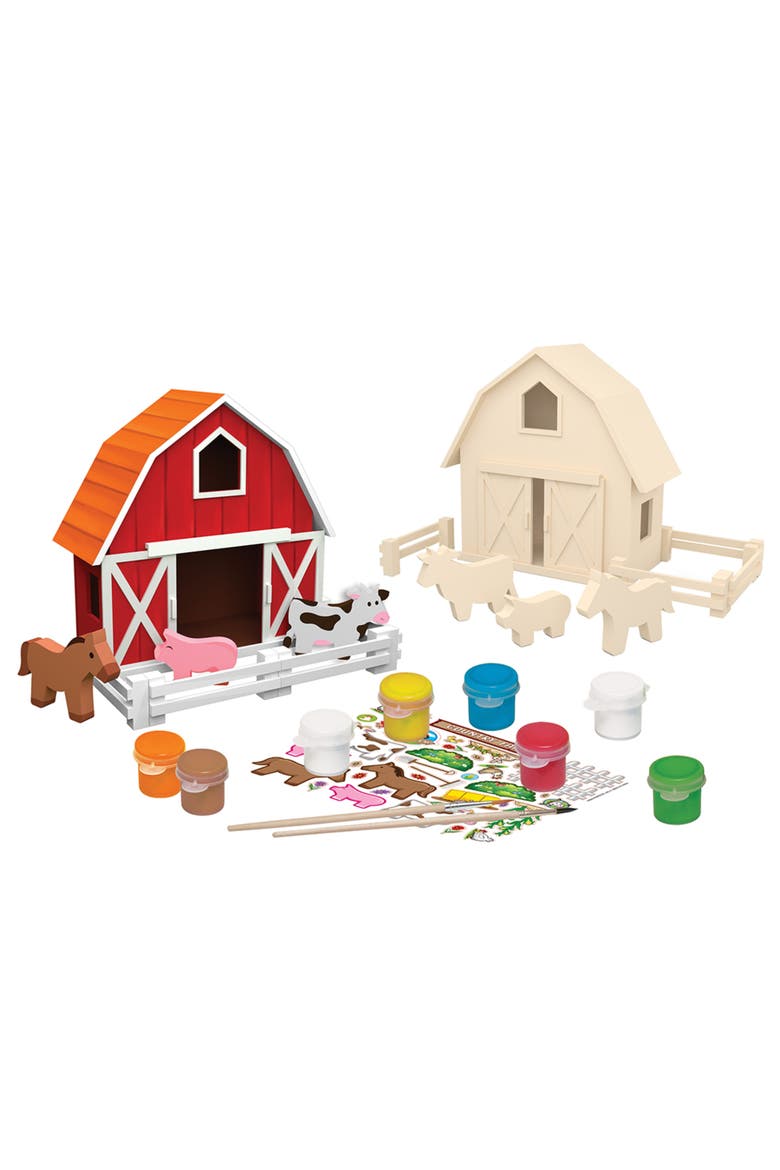 Country Farm Wood Wood Craft Kit, Alternate, color, Multicolor