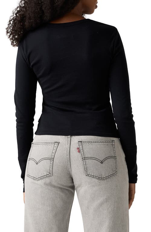 Levi's Rickie Graphic Logo Cotton T-shirt In Black