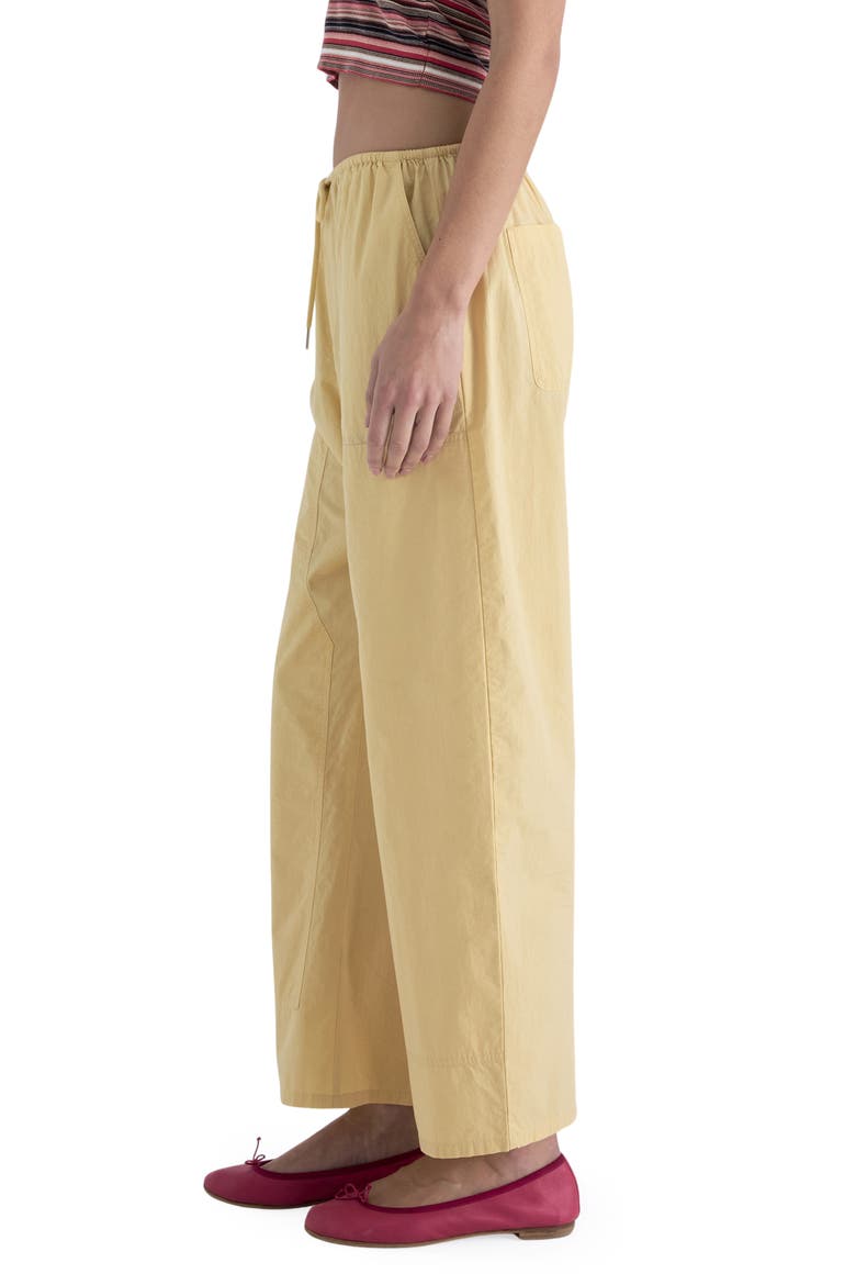 Theo Cotton Drawstring Pants, Alternate, color, LIGHT TUMERIC