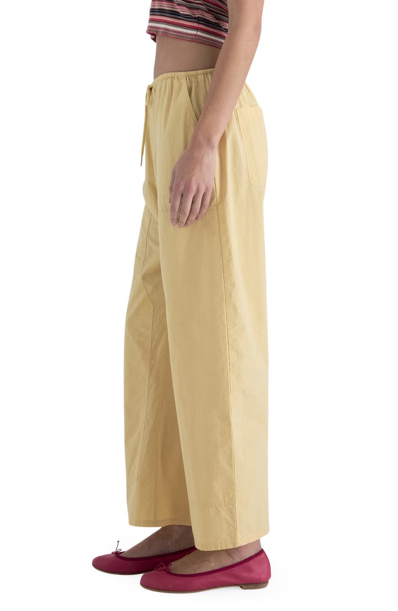 Pistola Theo Cotton Drawstring Pants, Alternate, color, Light Tumeric