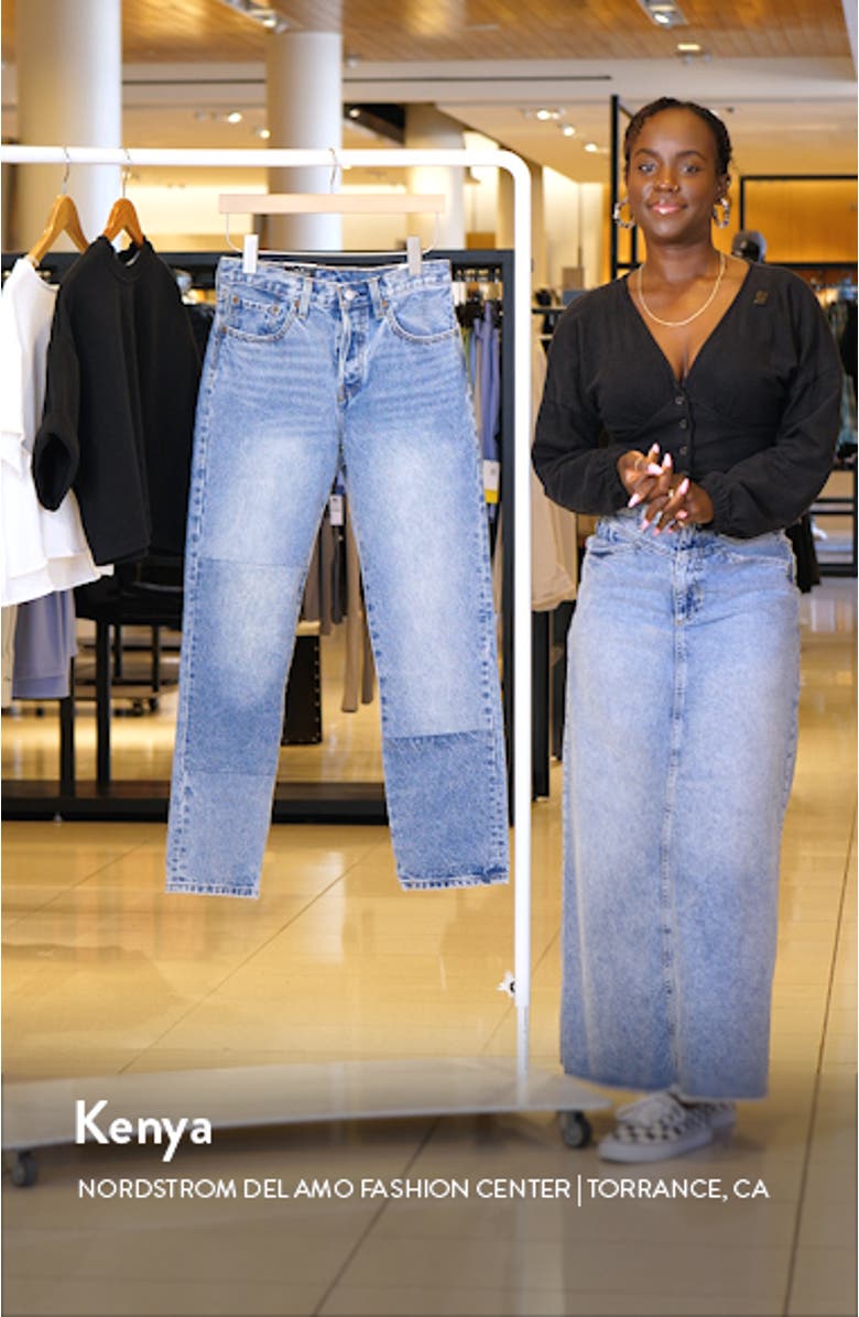 501<sup>®</sup> High Waist Straight Leg Ankle Jeans, sales video thumbnail