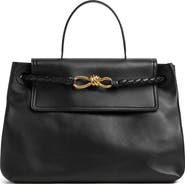 Bottega Veneta Ciao Ciao Knot Detail Leather Top Handle Bag