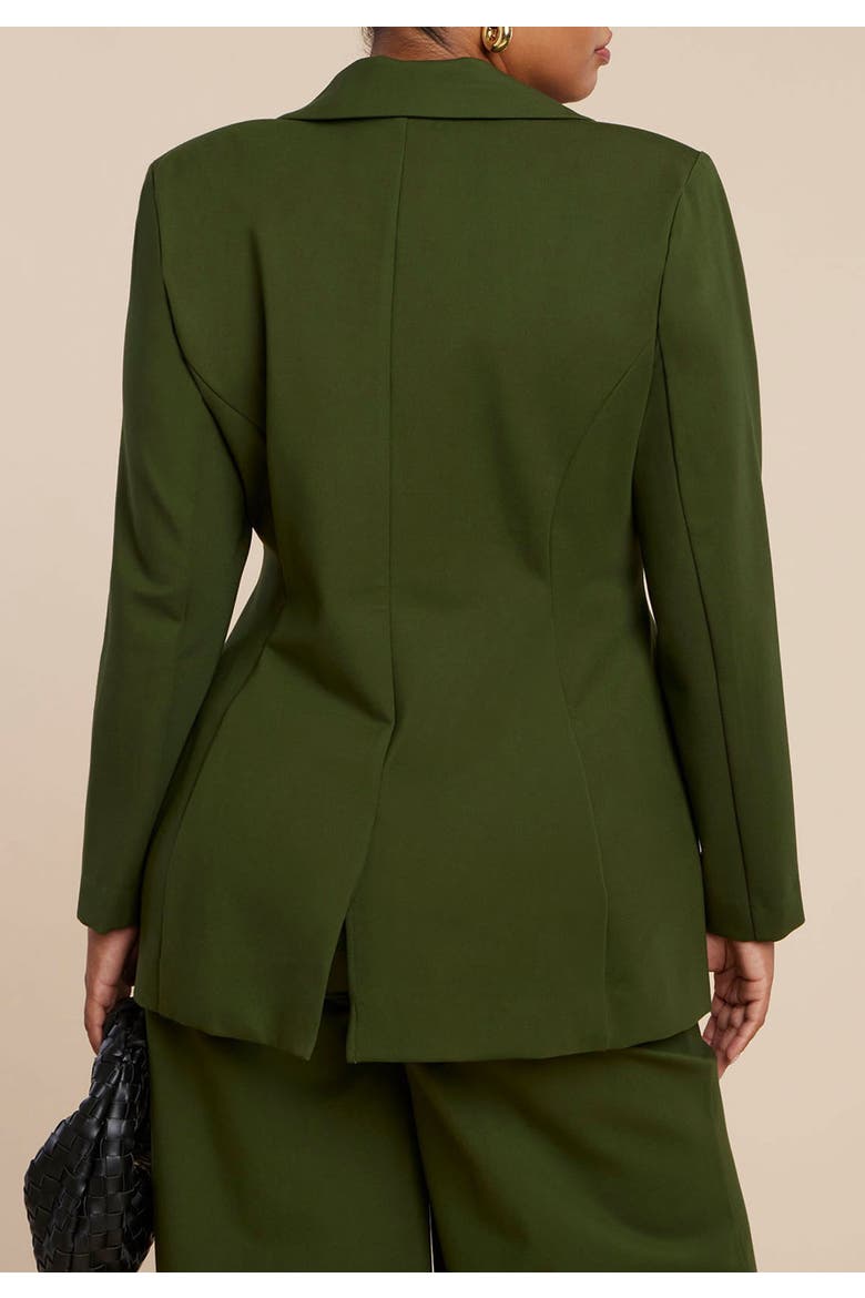 The Ultimate Stretch Nipped Waist Blazer, Alternate, color, DARK FOREST GREEN