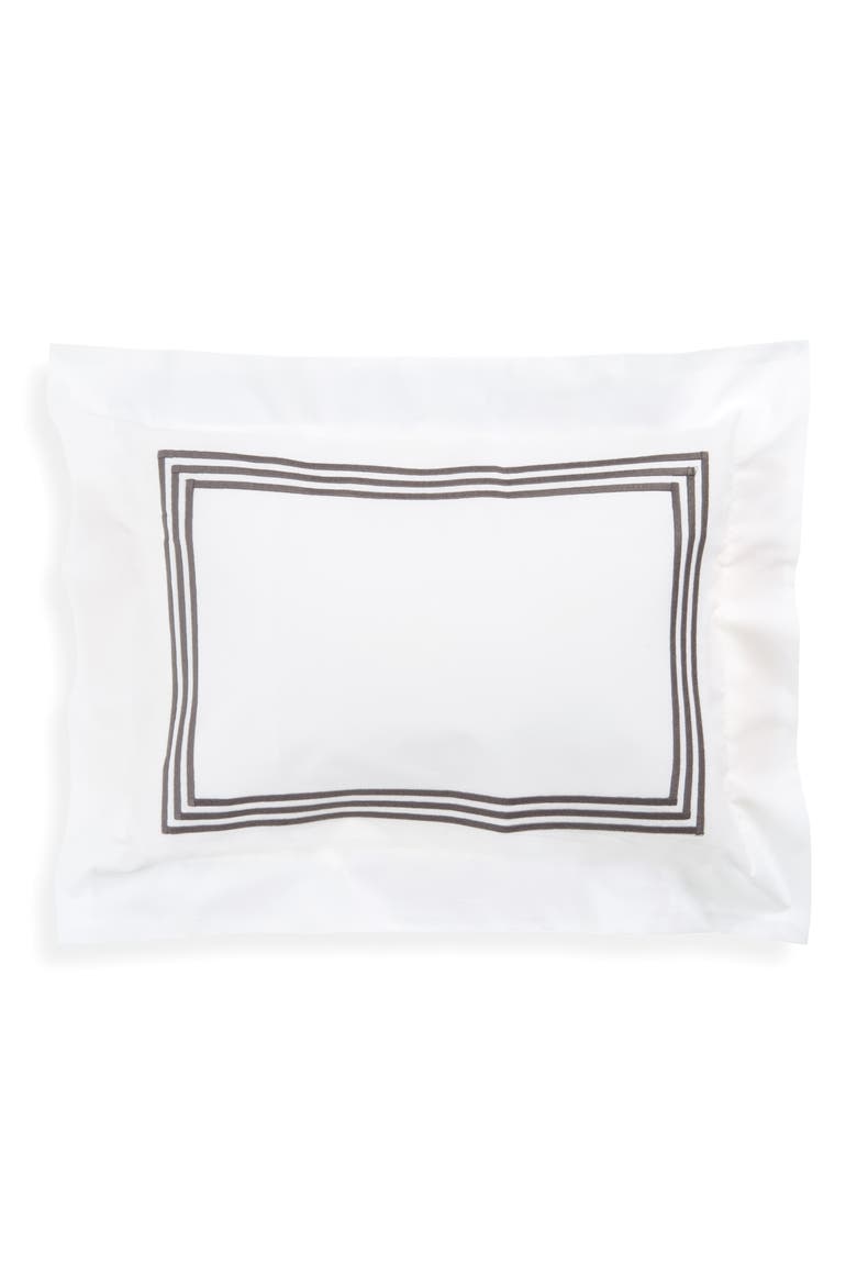 Bel Tempo Count Boudoir Sham, Main, color, CHARCOAL