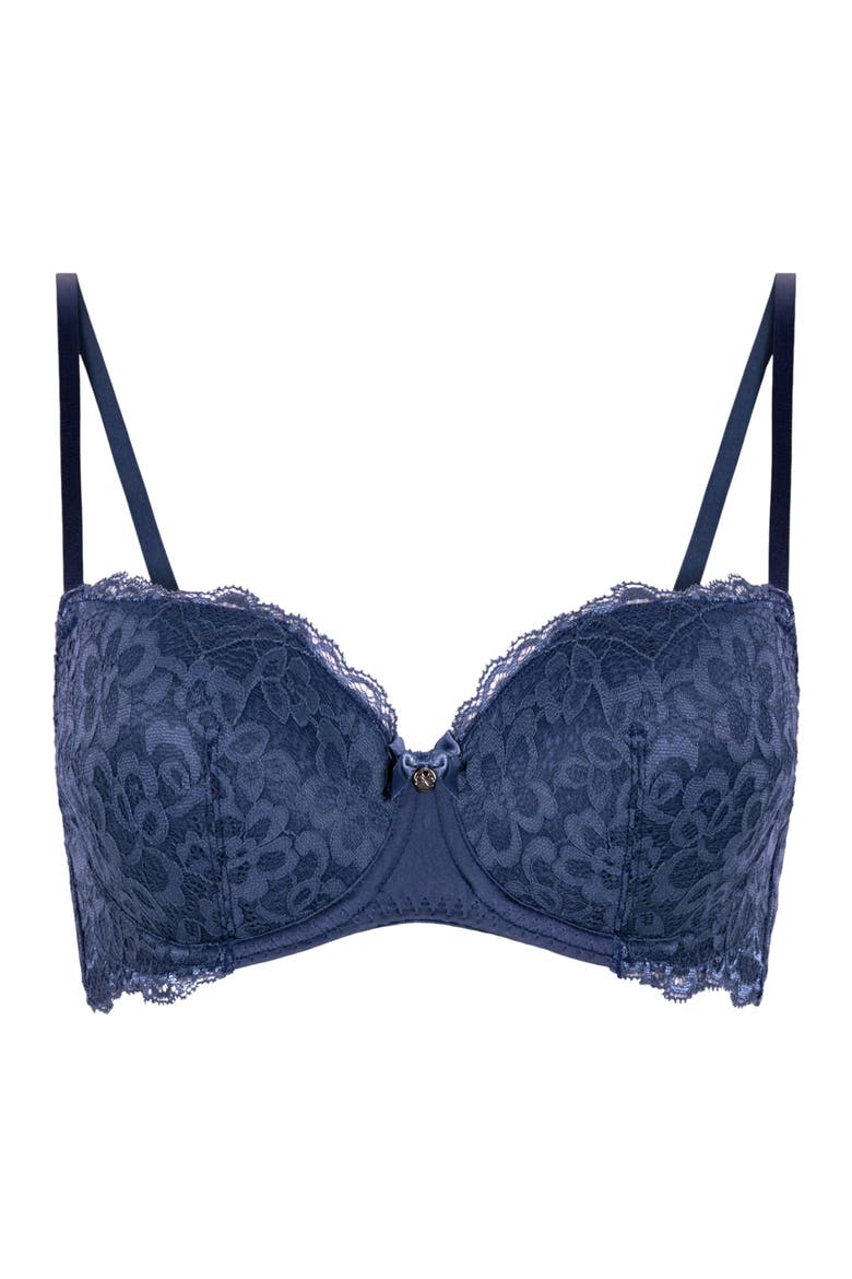 Marine Padded Underwired Bra, Alternate, color, Blue Indigo