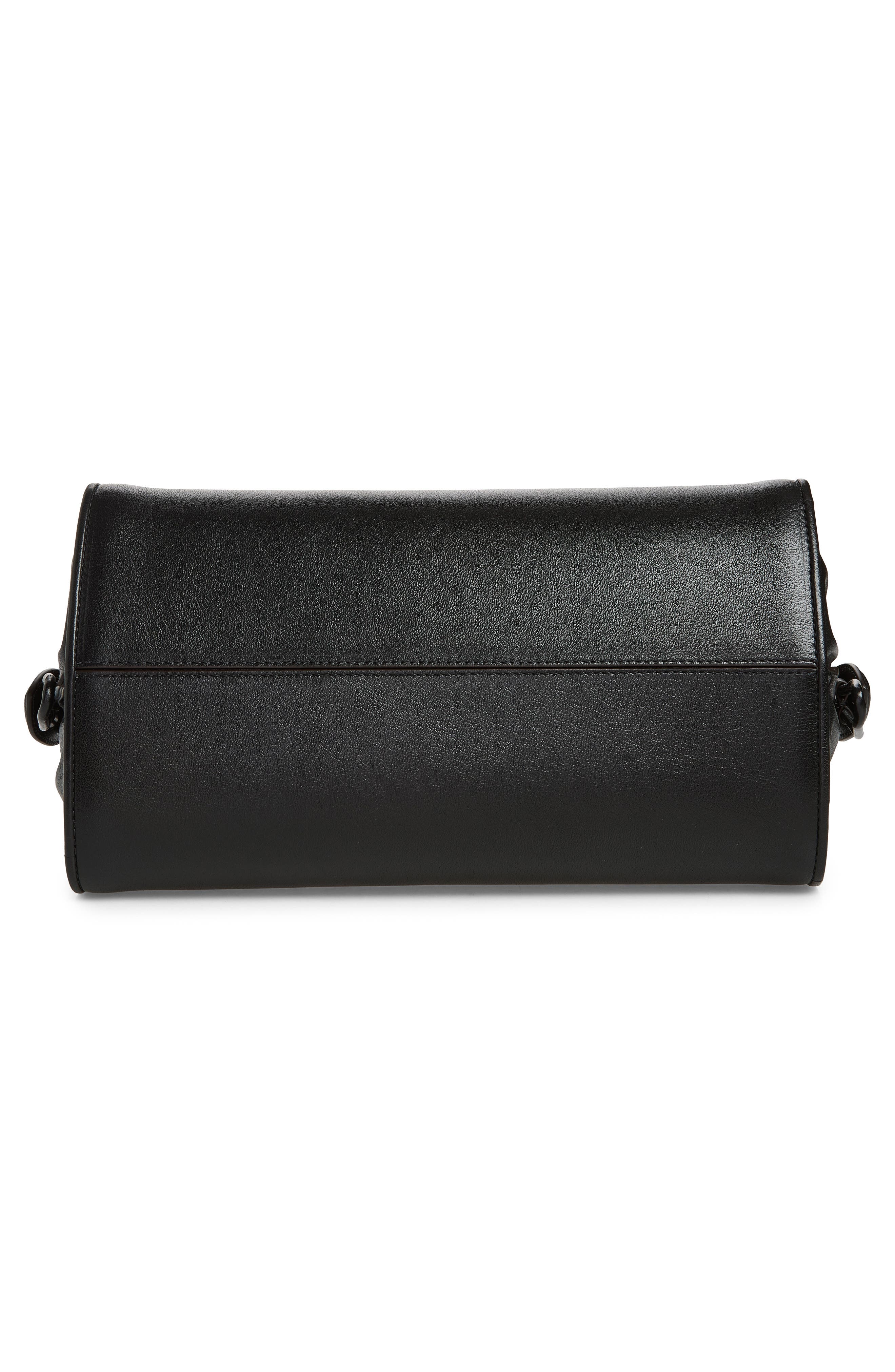 Marni Small Tulipea Top Handle Bag, Alternate, color, Black