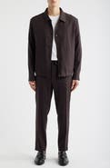 BOSS Carper Linen Blend Shirt Jacket