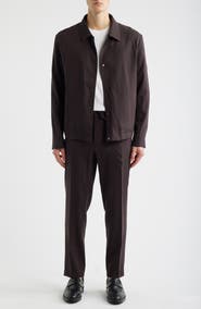 BOSS Carper Linen Blend Shirt Jacket